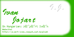 ivan jojart business card